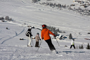 Skifahren am Weissensee